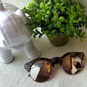 Round Gold Tortoise Fashion Sunglasses